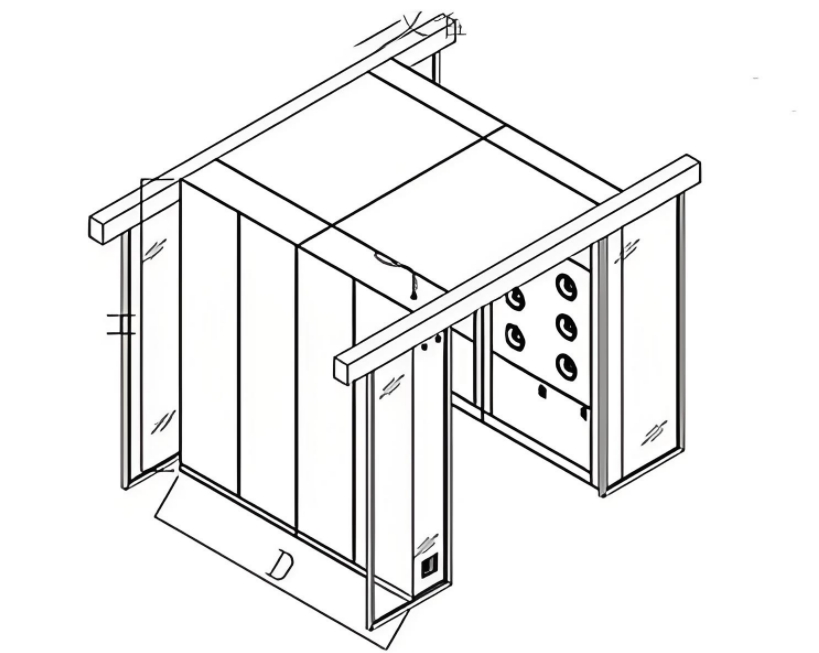 Purifier Rud 卷簾門貨淋室3D設(shè)計圖